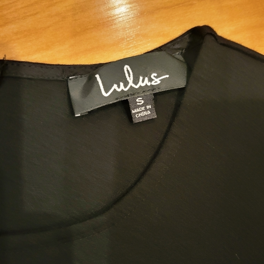 Lulus Cumulonimbus Cloud Black Skater Dress Size Small - Picture 6 of 9